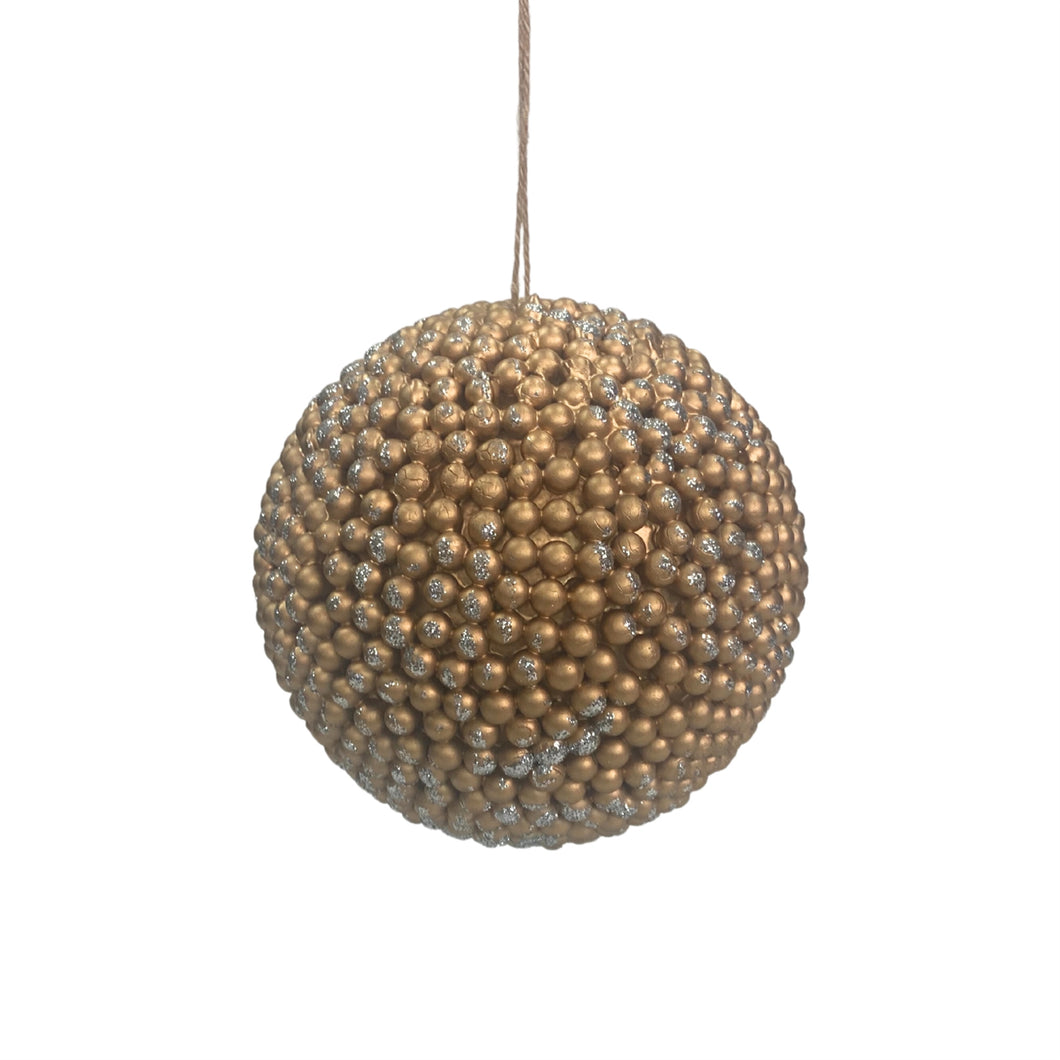 Large Gooseberry Ball Ornament Shiny - Gold 8