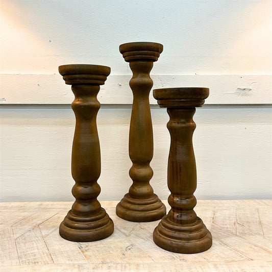Wooden Candle Holders (each sold separatley)