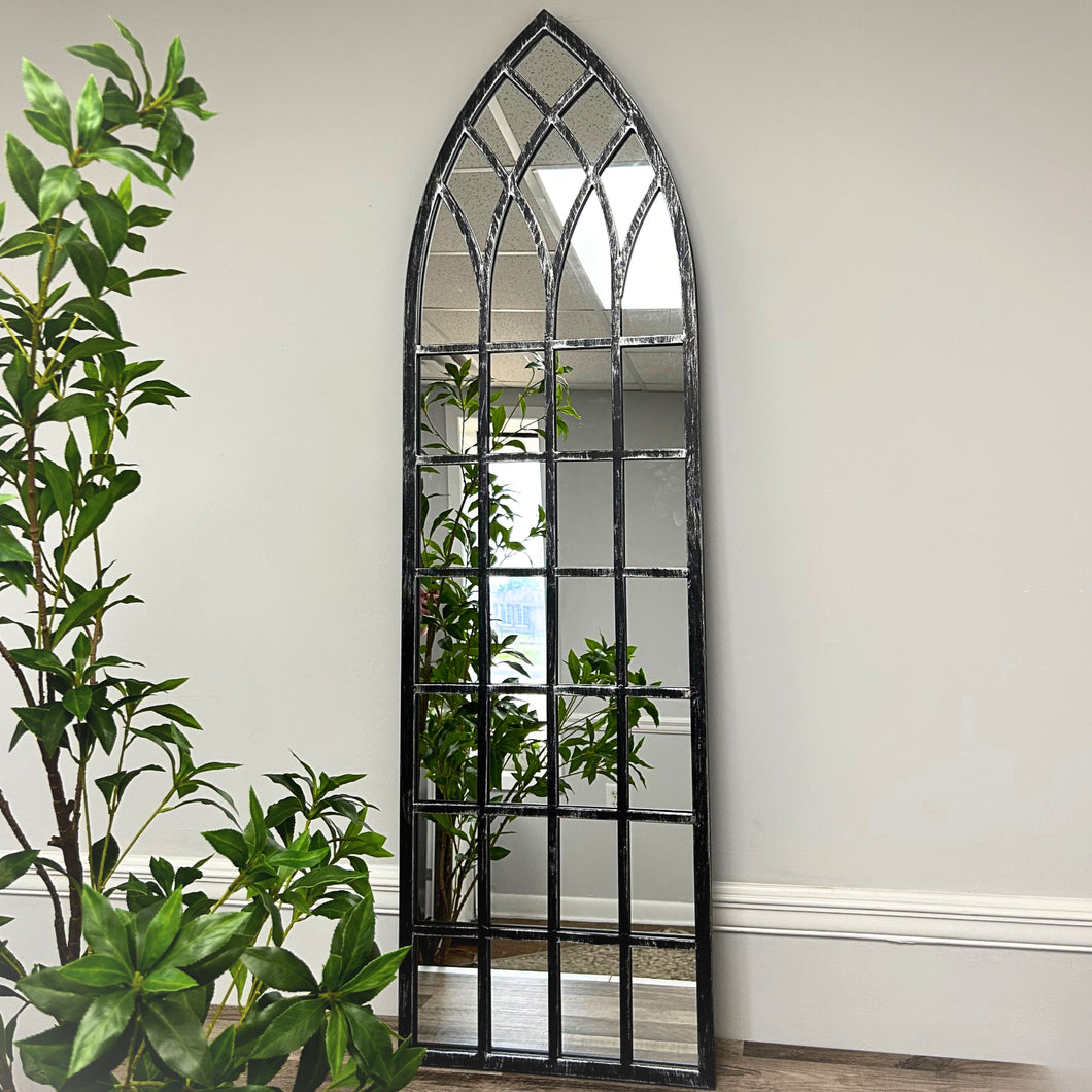 Black & Silver Church Mirror