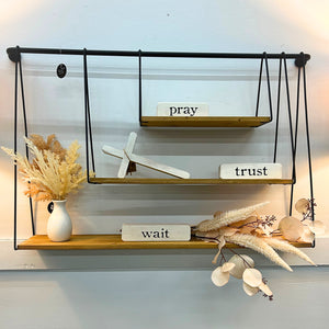 3-Layer Wooden Wall Shelf | LW