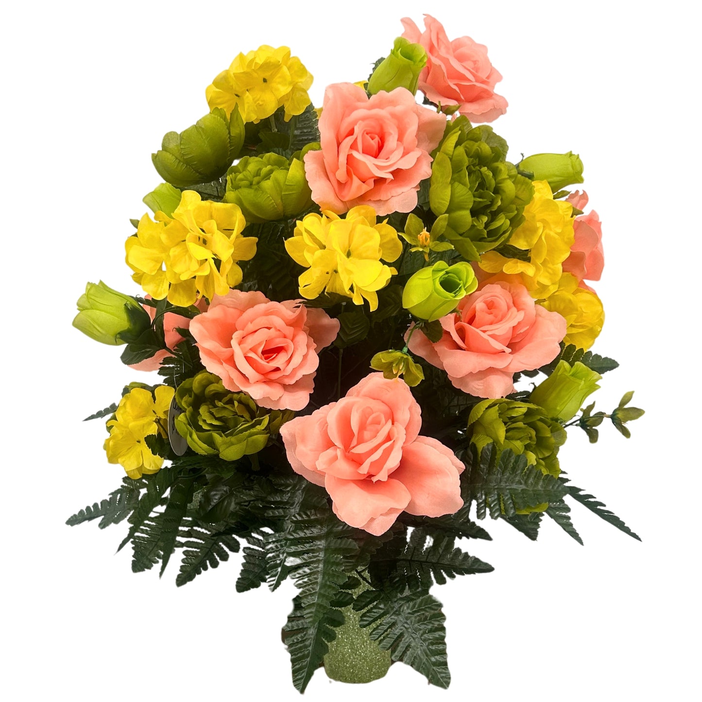 Heavenly Harmony Pre-Made Vase Insert (Pink, Lime, Yellow)
