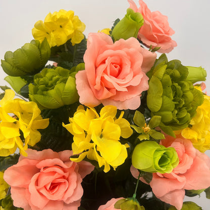 Heavenly Harmony Pre-Made Vase Insert (Pink, Lime, Yellow)