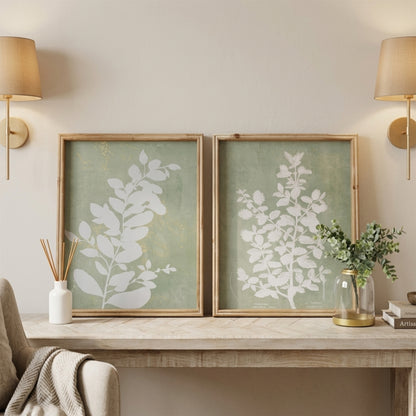 Botanical Wall Art with Intricate Foliage Set of 2