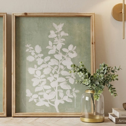 Botanical Wall Art with Intricate Foliage Set of 2