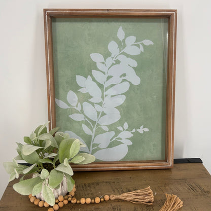 Botanical Wall Art with Large Foliage