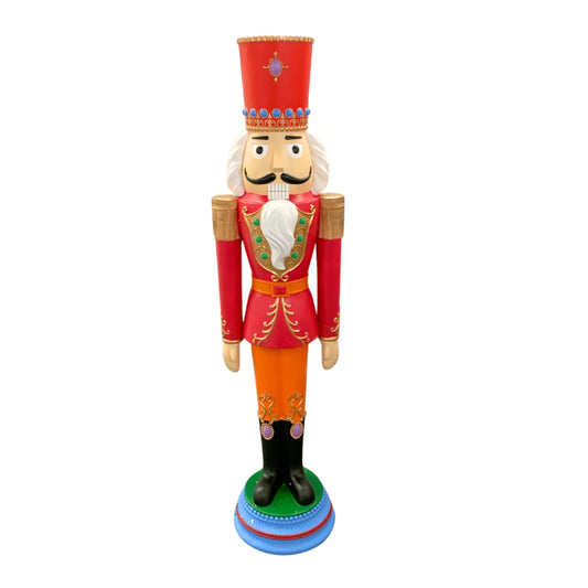 Resin Vibrant Pink Colorful Nutcracker 55” | LC IN STORE PICK UP ONLY