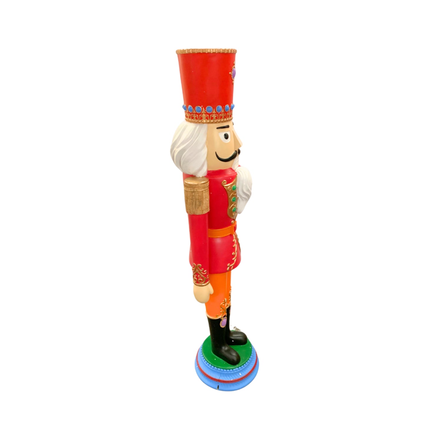 Resin Vibrant Pink Colorful Nutcracker 55” | LC IN STORE PICK UP ONLY