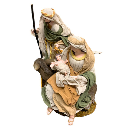 Natural Traveling Holy Family With Donkey 17” | StJ