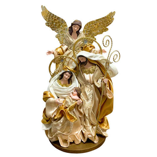 Elegance Holy Family With Angel 13.25” | StJ