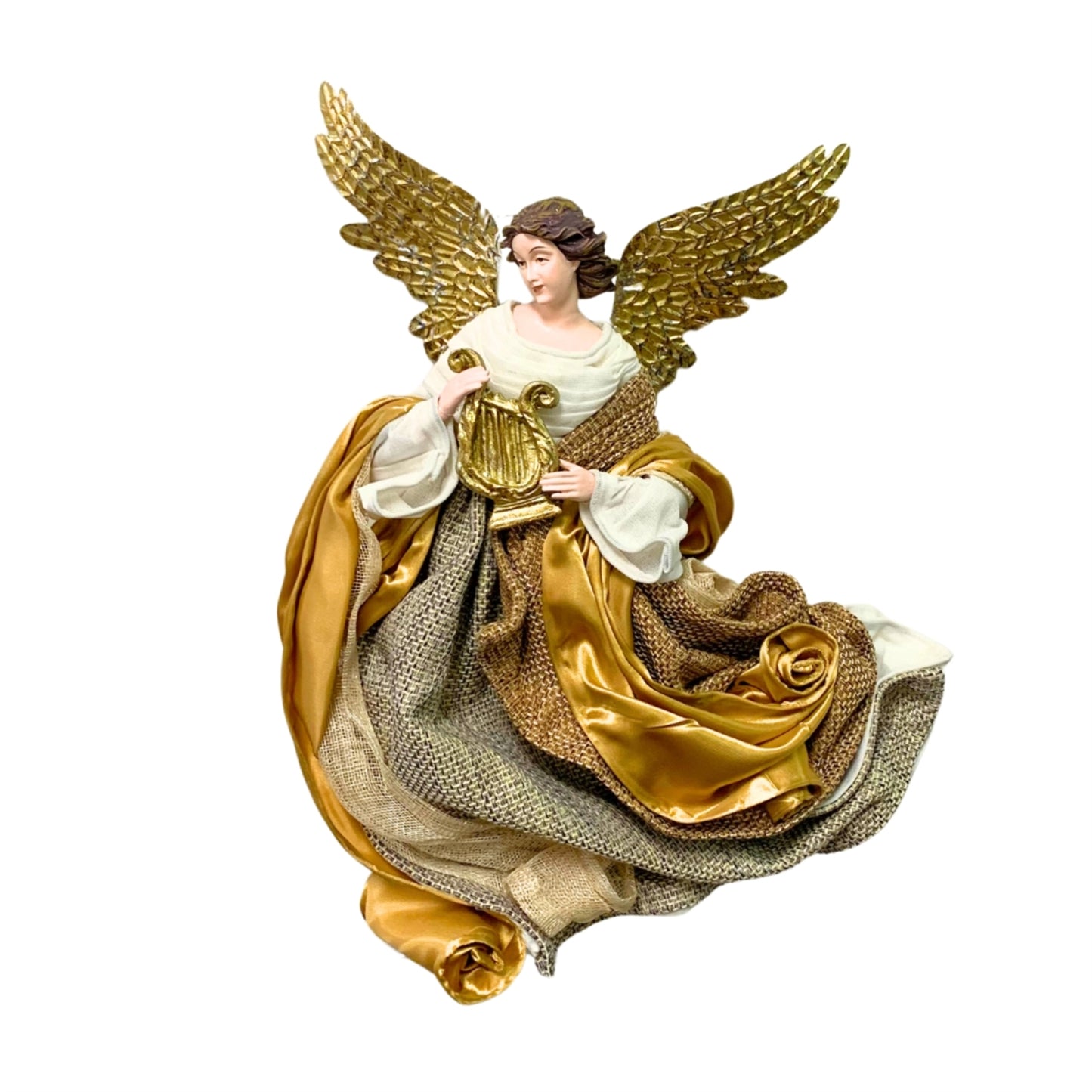 Gold Cream Flying Angel (Left Facing) 14” | StJ