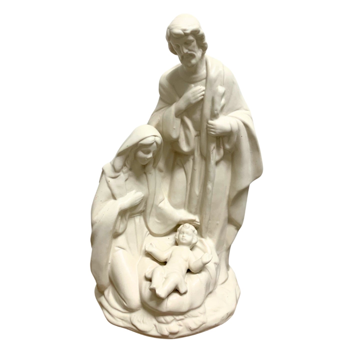 Ceramic Nativity Holy Family Tabletop 8” | LC