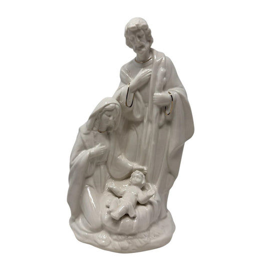 Ceramic Nativity Holy Family Tabletop 8” | LC
