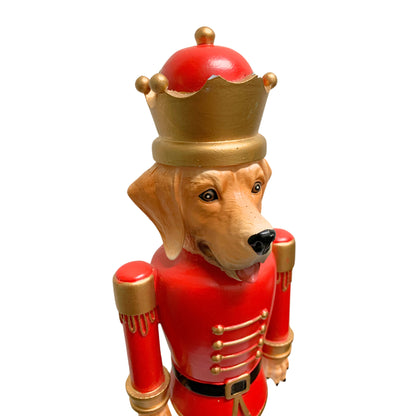 Golden Retriever Nutcracker Resin Décor 14.5” | LC