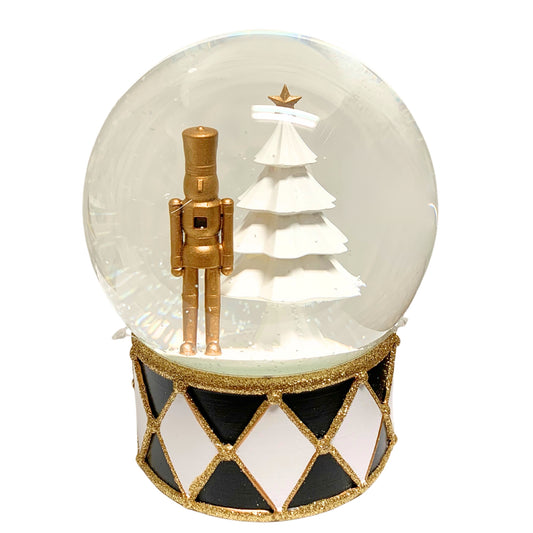 Golden Nutcracker Water/Snow Globe 4.75” | LC