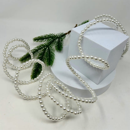 Faux Pearl Bead Wired Garland 94” | KS