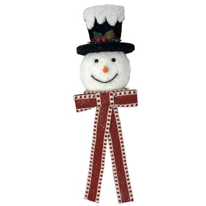 Snowman Head Pick w/ Bow/ 24" | KS