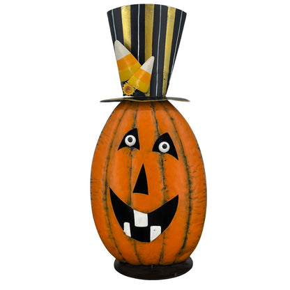 Wild Top Hat Metal Pumpkin 19.25" | FH