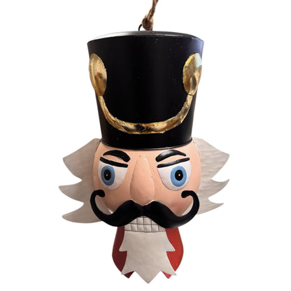 Nutcracker Head Ornament Metal 15.5" | FH