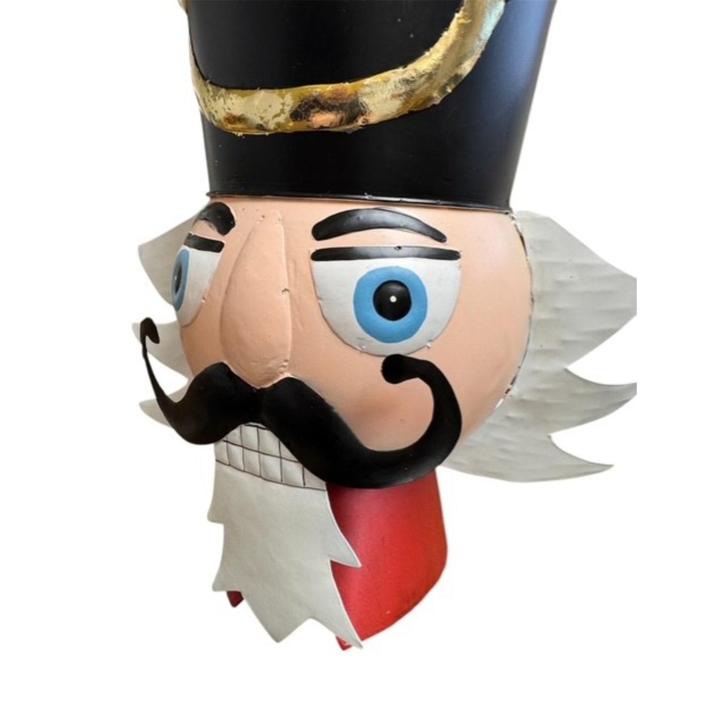 Nutcracker Head Ornament Metal 15.5" | FH