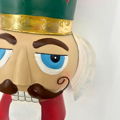 Regal Nutcracker Head Ornament Metal 20" | FH
