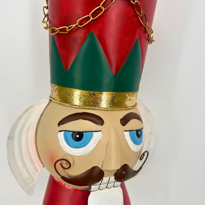 Regal Nutcracker Head Ornament Metal 20" | FH