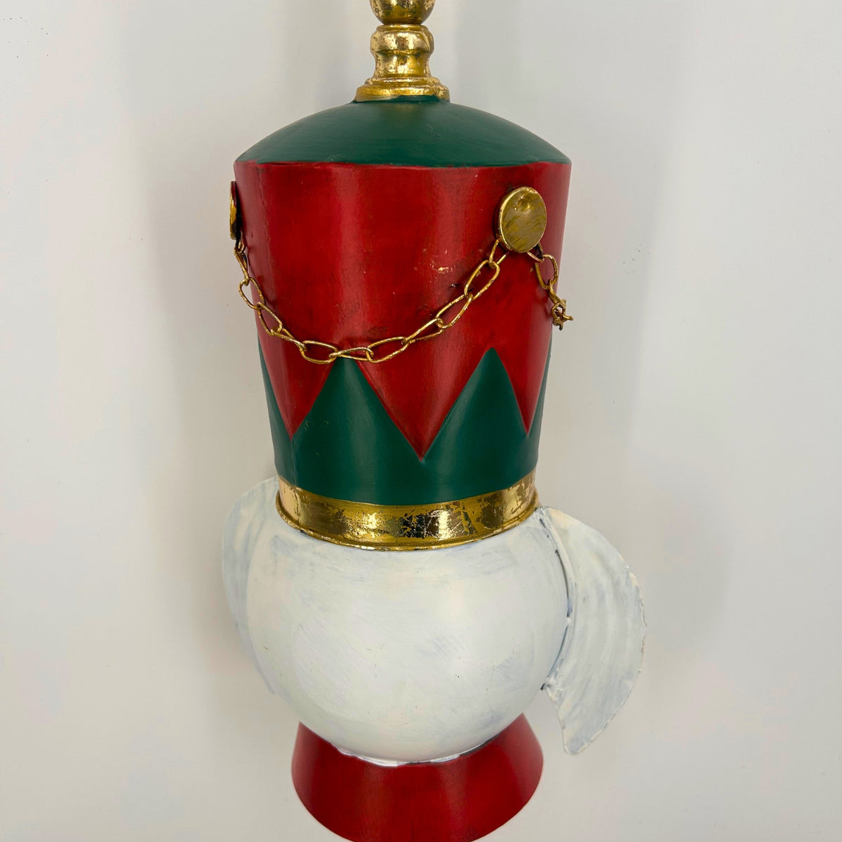 Regal Nutcracker Head Ornament Metal 20" | FH