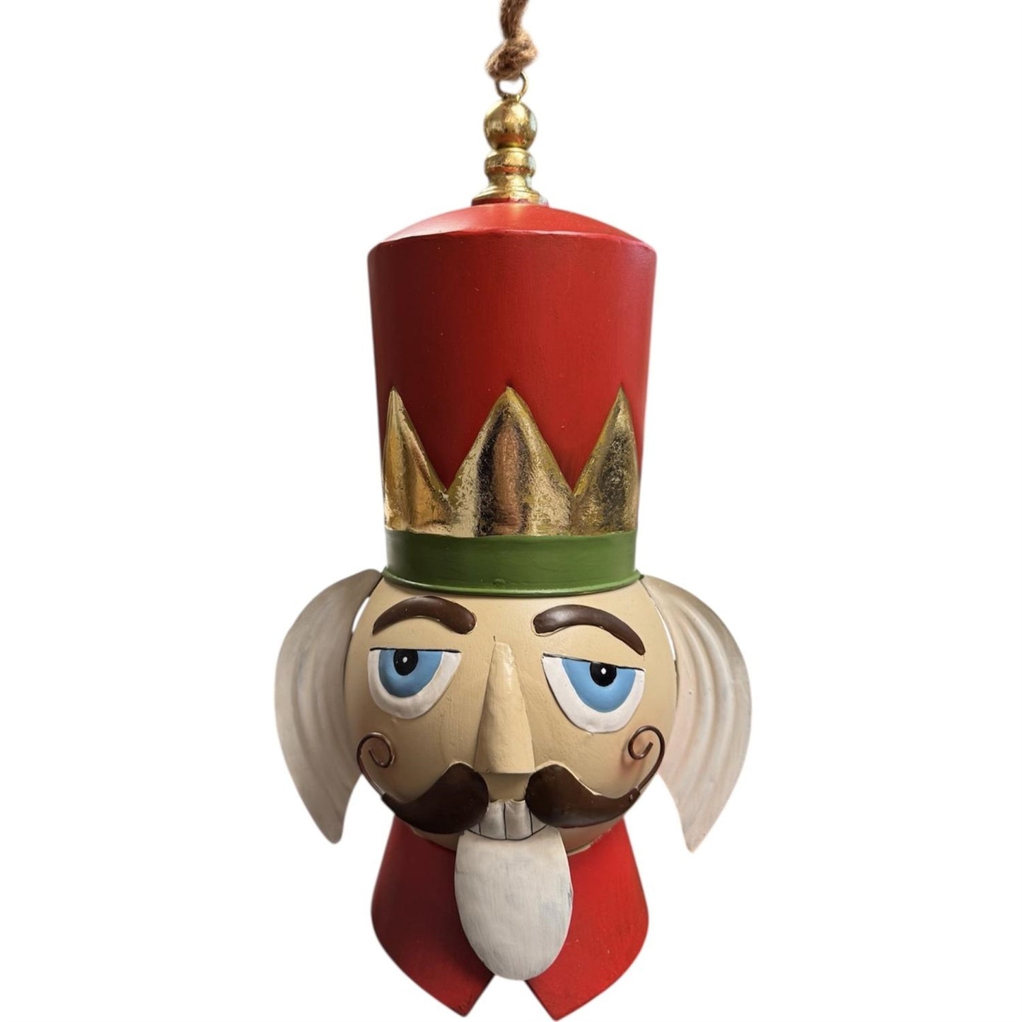 Royal Nutcracker Head Ornament Metal 20" | FH