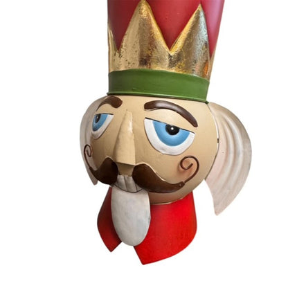 Royal Nutcracker Head Ornament Metal 20" | FH