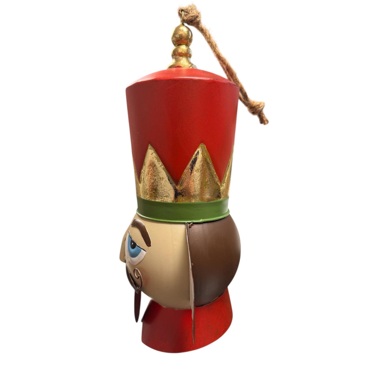 Royal Nutcracker Head Ornament Metal 20" | FH