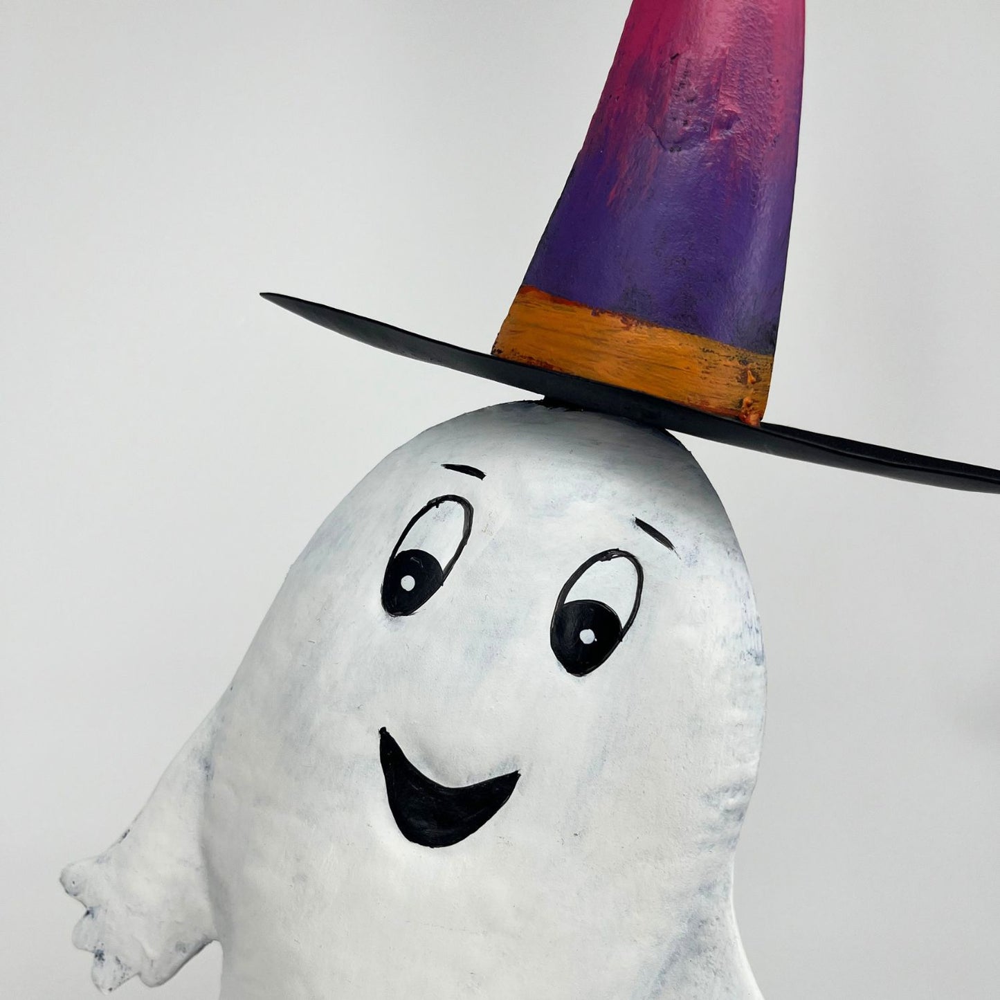 Curly Metal Ghost Stake w/ Hat 24" | FH