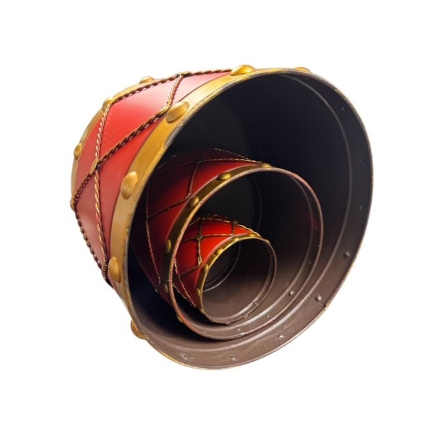 Metal Drum Planter (set of 3) Red 19.75",17",14.25" | FH