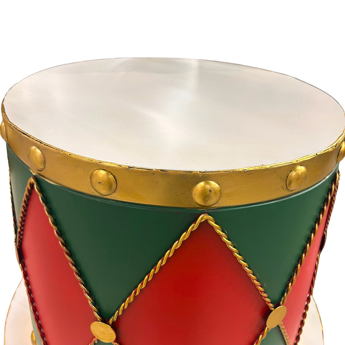 Metal Drum Planter (set of 3) Red/Green 19.75",17",14.25" | FH