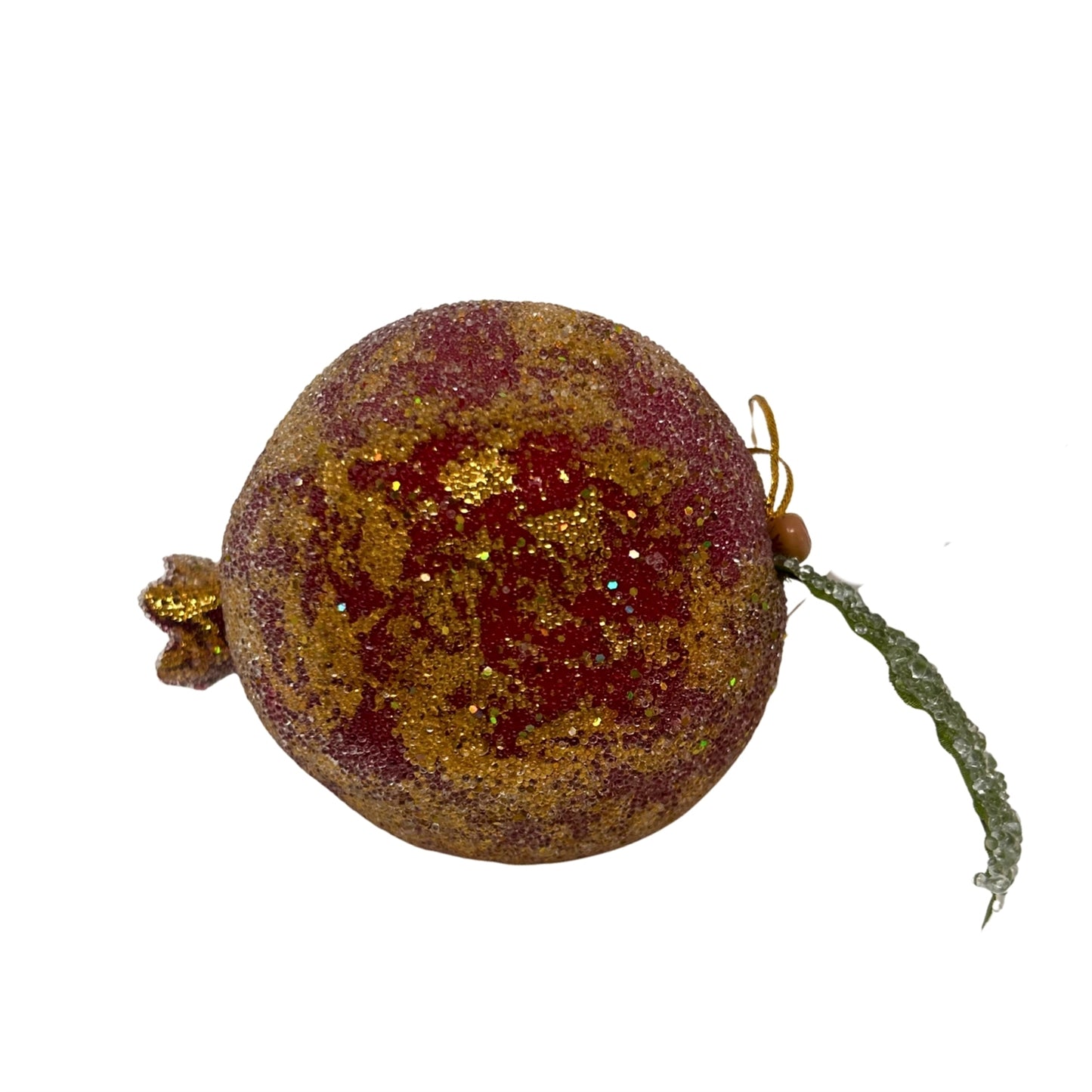 Red Gilded Antique Gold Pomegranate 4" | YS