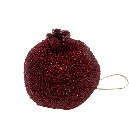 Beaded Christmas Pomegranate 4" | YS