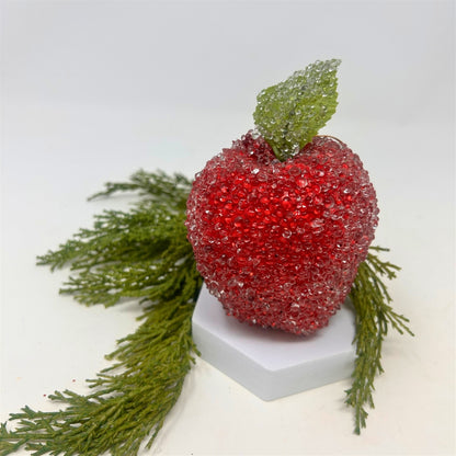 Beaded Christmas Apple 3.75" | YS