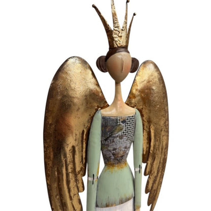 Serene Metal Angel w/ Heart 34.75" | FH