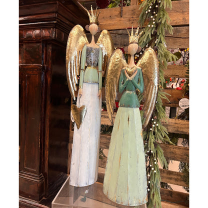 Serene Metal Angel w/ Heart 34.75" | FH