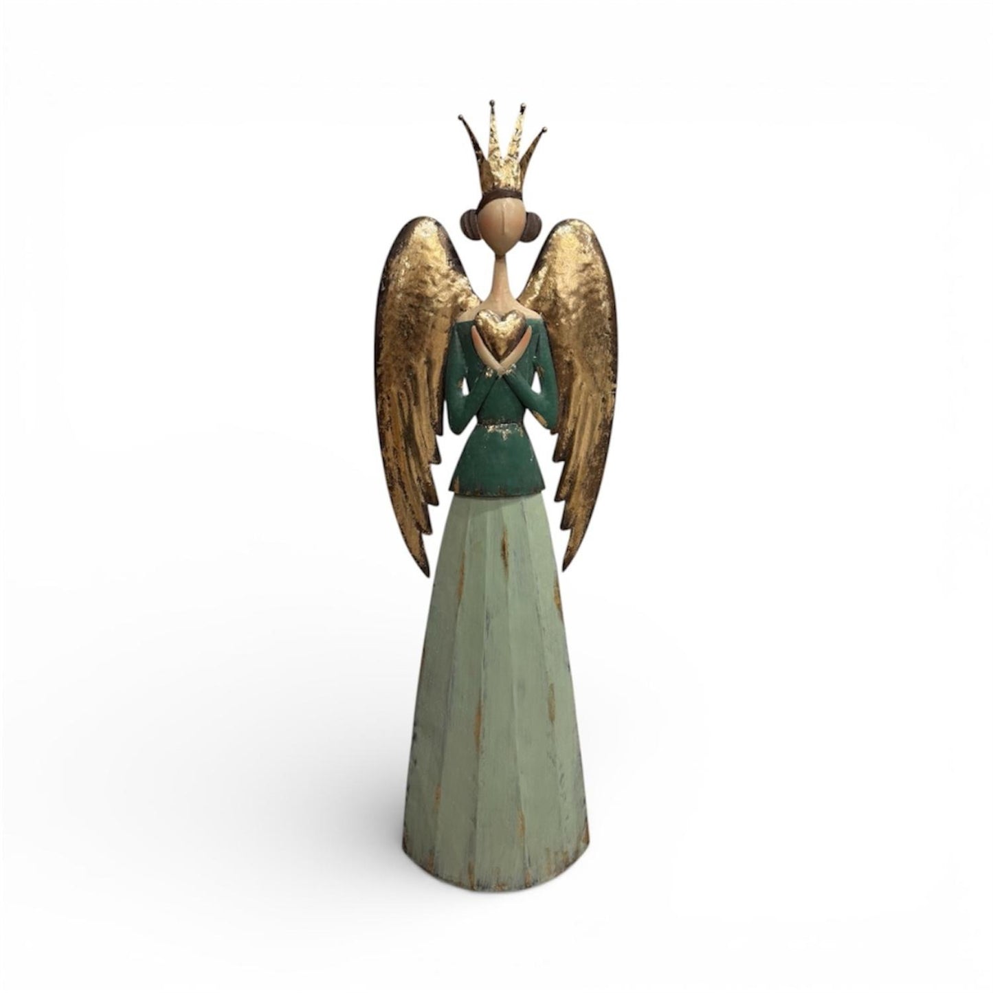 Serene Metal Angel w/ Heart 30.75" | FH