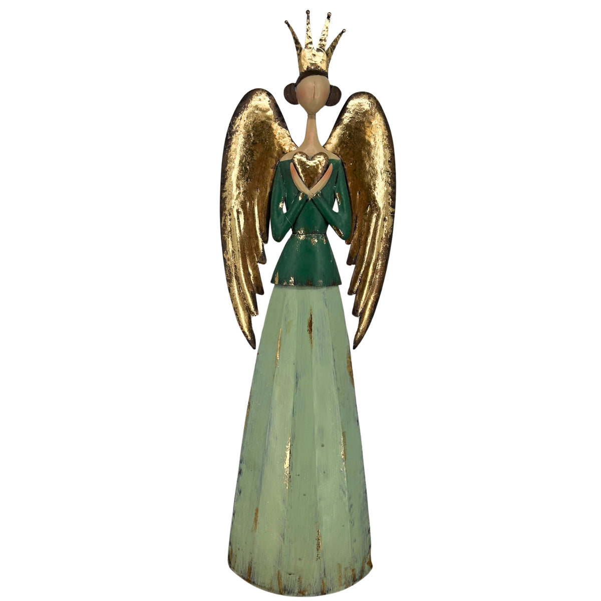 Serene Metal Angel w/ Heart 30.75" | FH