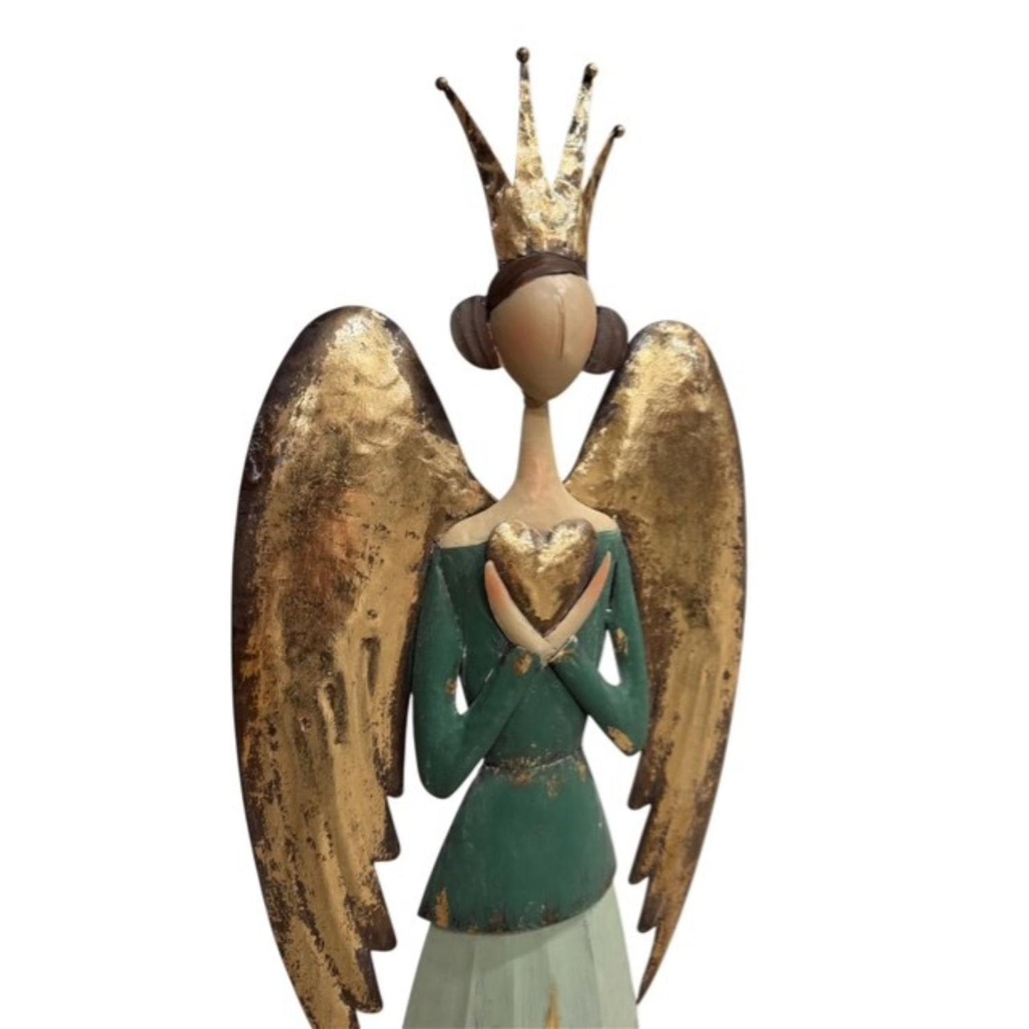 Serene Metal Angel w/ Heart 30.75" | FH