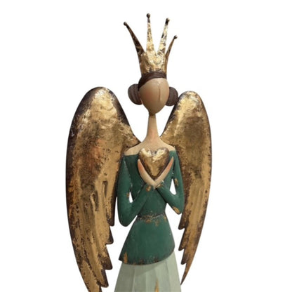 Serene Metal Angel w/ Heart 30.75" | FH