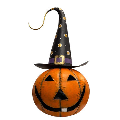 Spooktacular Halloween Metal Pumpkin 27.75" | FH