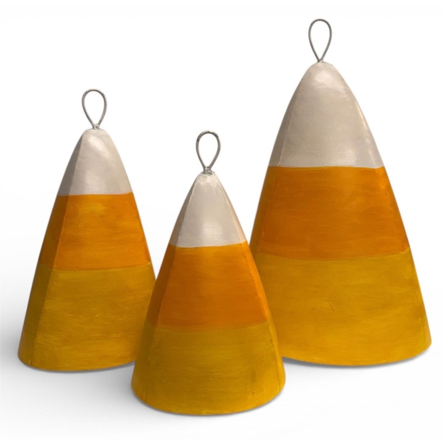Metal Candy Corn Nested (set of 3) 13.5" - 8.25" | FH