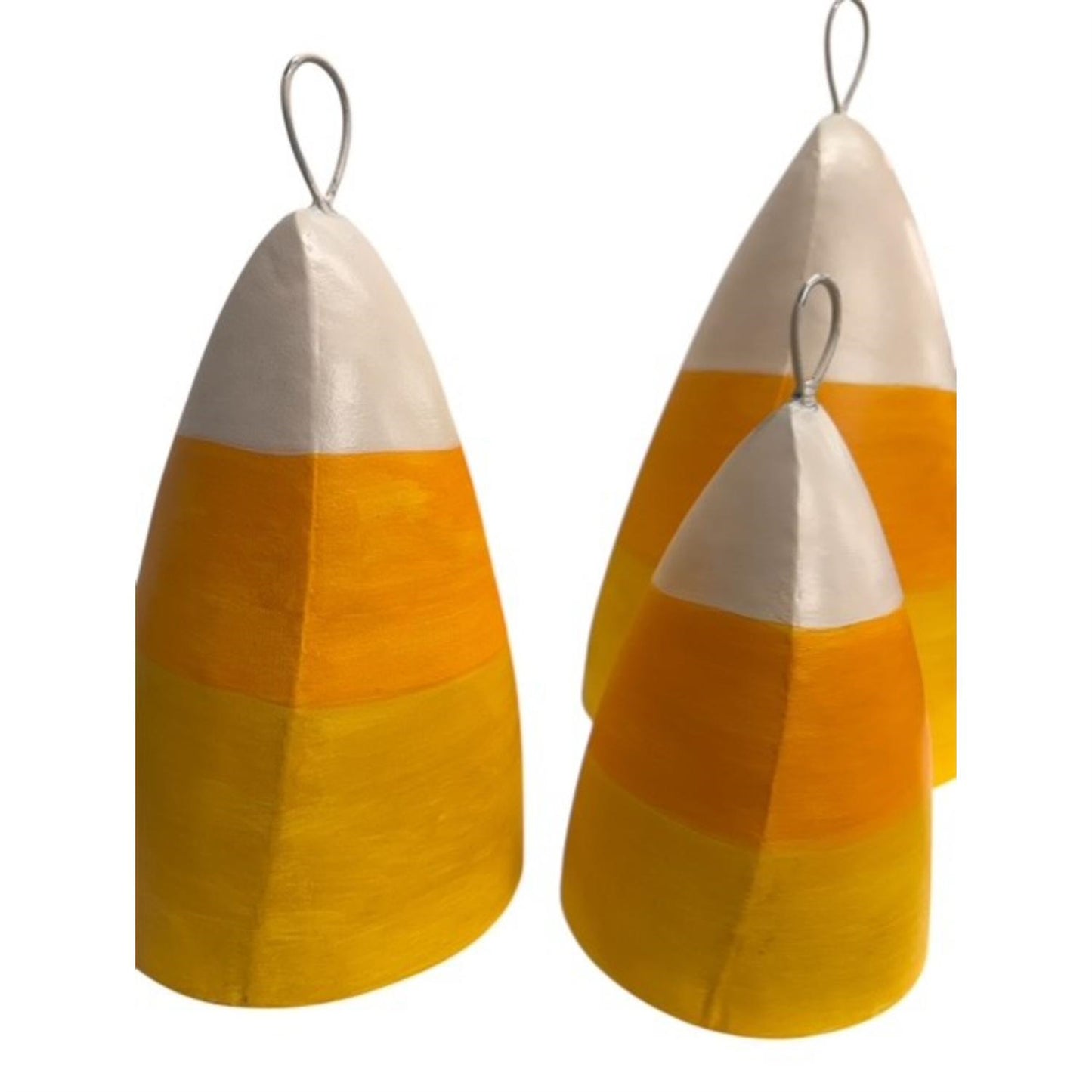 Metal Candy Corn Nested (set of 3) 13.5" - 8.25" | FH