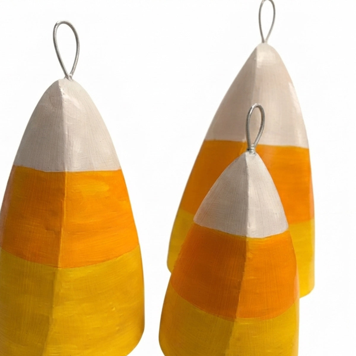Metal Candy Corn Nested (set of 3) 13.5" - 8.25" | FH