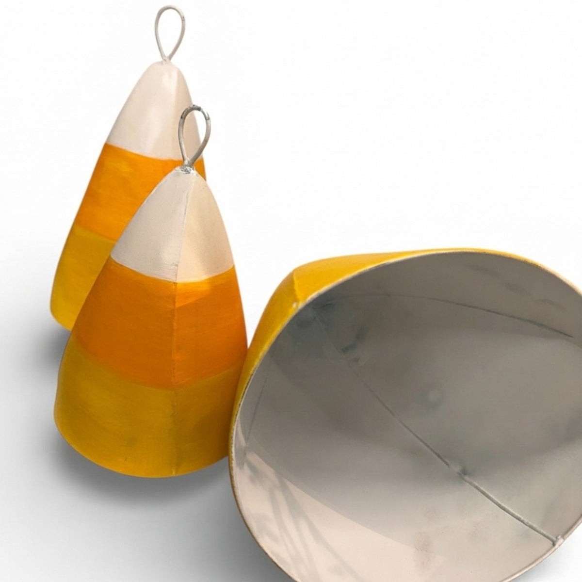 Metal Candy Corn Nested (set of 3) 13.5" - 8.25" | FH