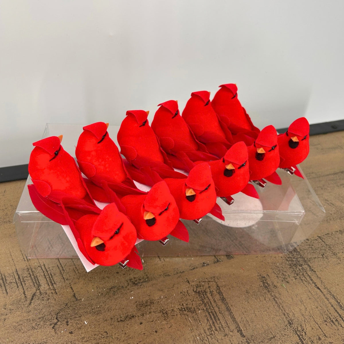Cardinal with Clip - 4" (box of 12) | QP