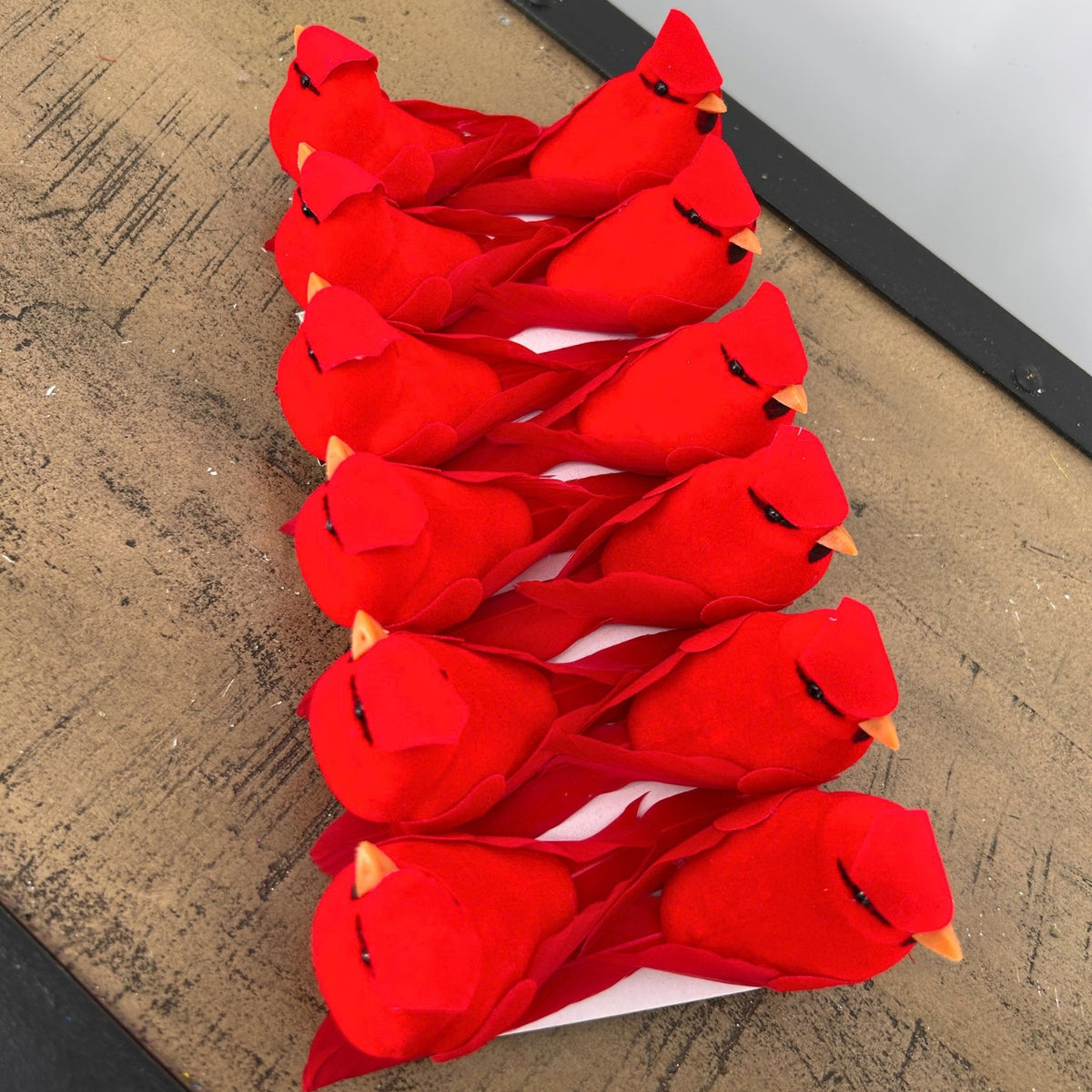 Cardinal with Clip - 4" (box of 12) | QP