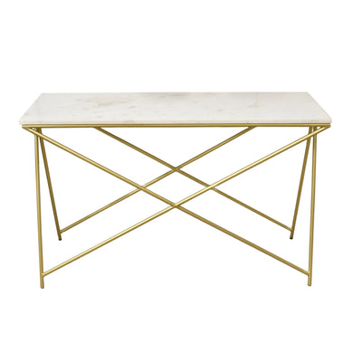 Xander Console Table with White Marble top