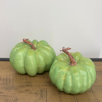 Heirloom Autumn Pumpkin 6.5" x 5.25" - Lt. Green | KS